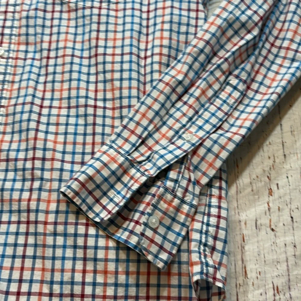 J. Crew Mercantile Flex Plaid Button Down Shirt sz L